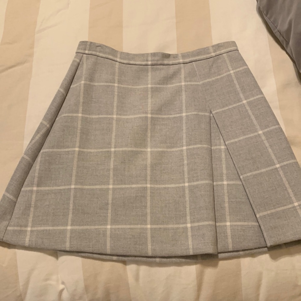 EUC Window Pane A line skirt